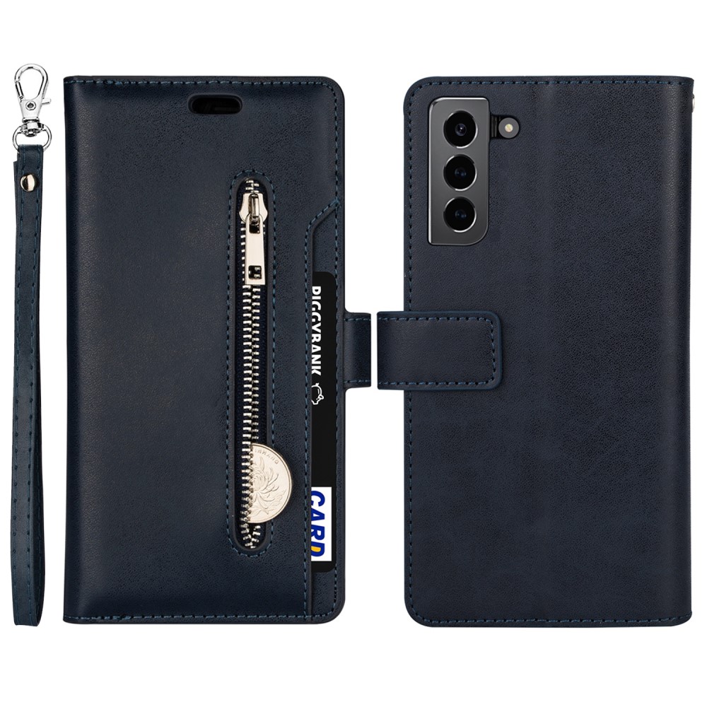  Samsung Galaxy S22 Plus Fodral Multifunktionell Läder Svart