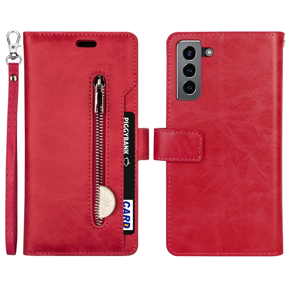  Samsung Galaxy S22 Plus Fodral Multifunktionell Läder Svart