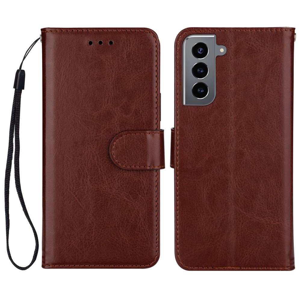  Samsung Galaxy S22 Plus Fodral Solid Crazy Horse Brun