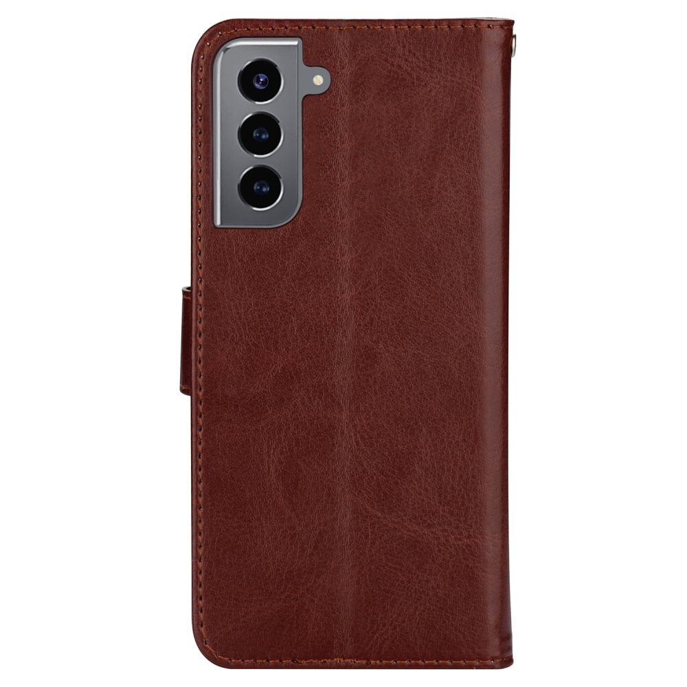  Samsung Galaxy S22 Plus Fodral Solid Crazy Horse Brun