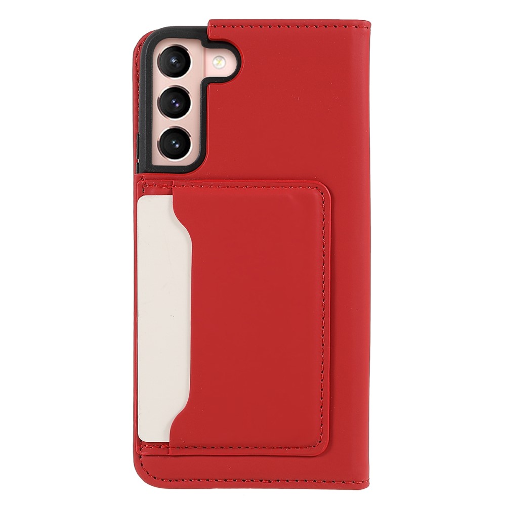  Samsung Galaxy S22 Plus Fodral Flip Med Kortfack Röd