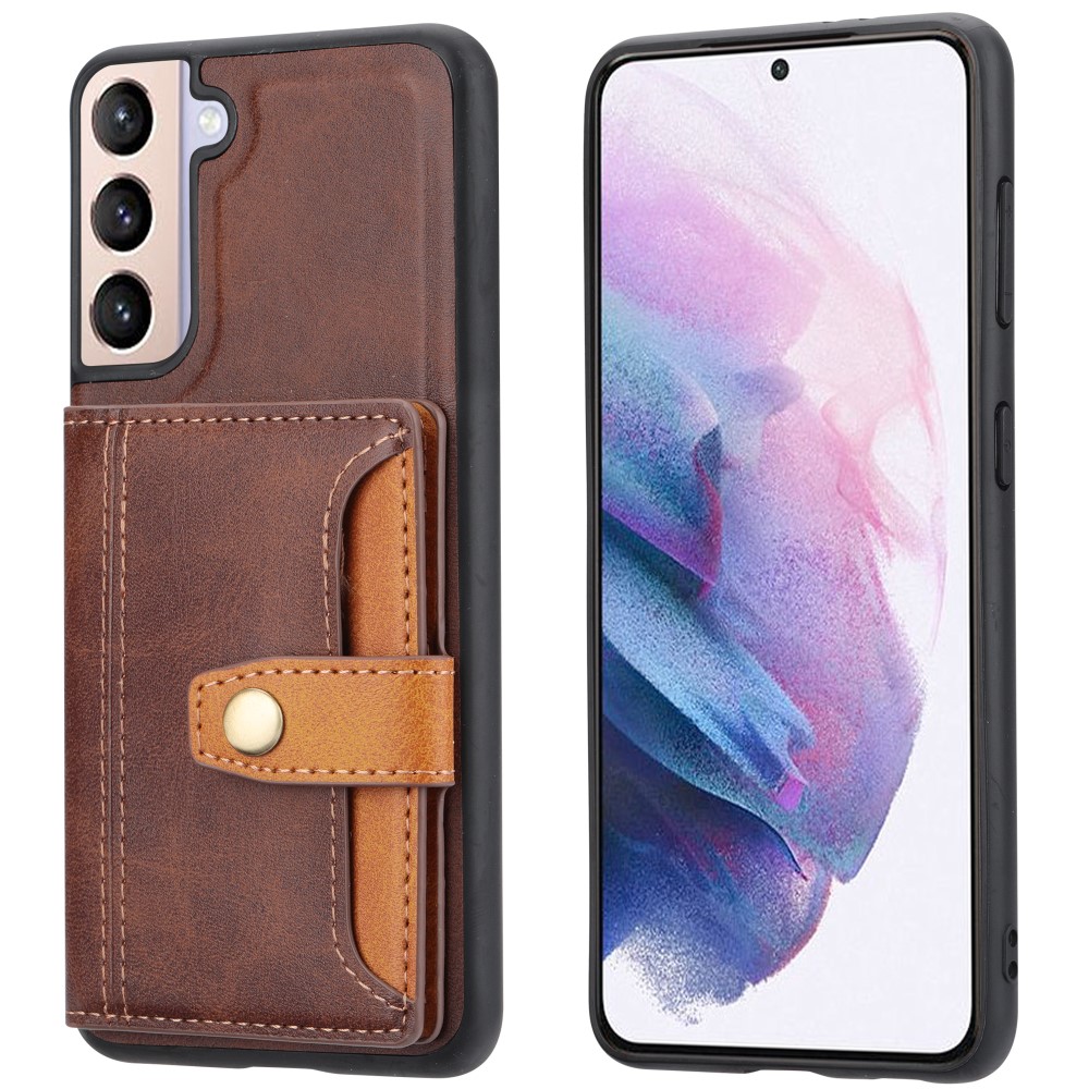  Samsung Galaxy S22 Plus Skal Med Plånboksfunktion Brun