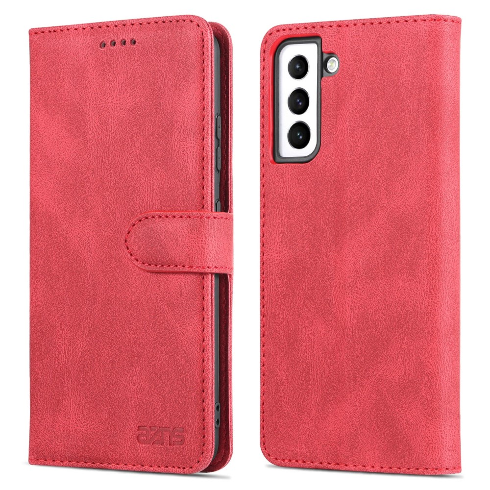 AZNS AZNS Samsung Galaxy S22 Plus Fodral Retro Textur Röd