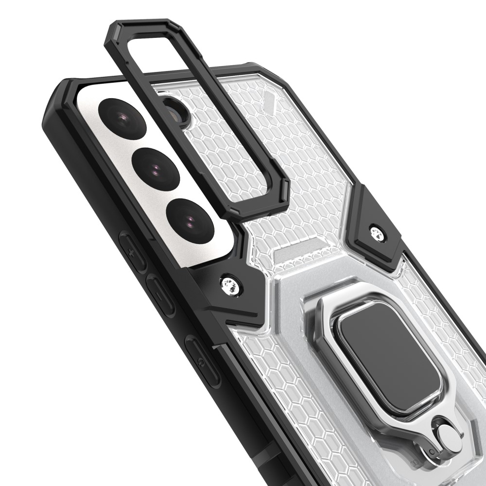  Samsung Galaxy S22 Plus Skal Hybrid Shockproof Ring Blå