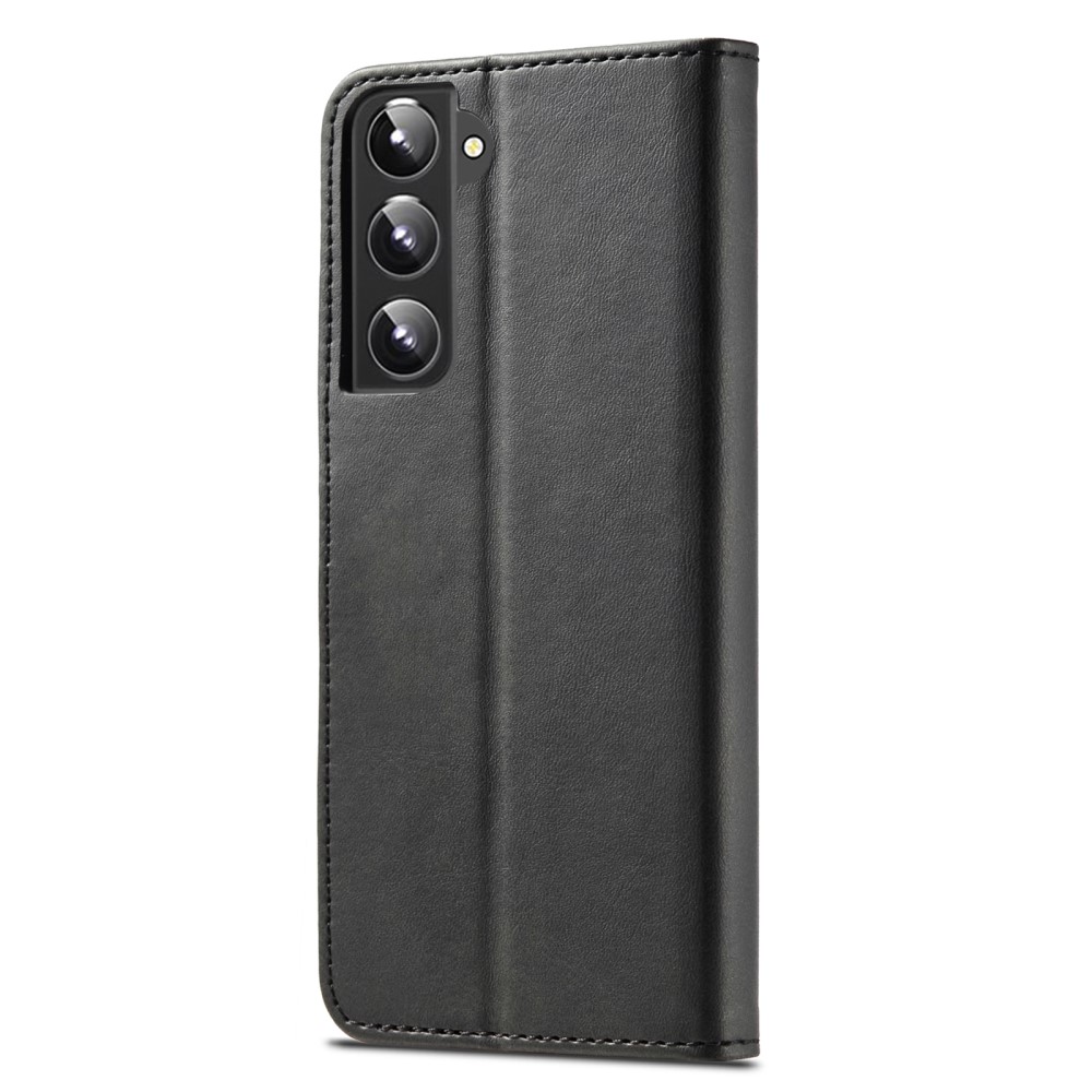 LC.IMEEKE LC.IMEEKE Samsung Galaxy S22 Plus Fodral Läder Svart