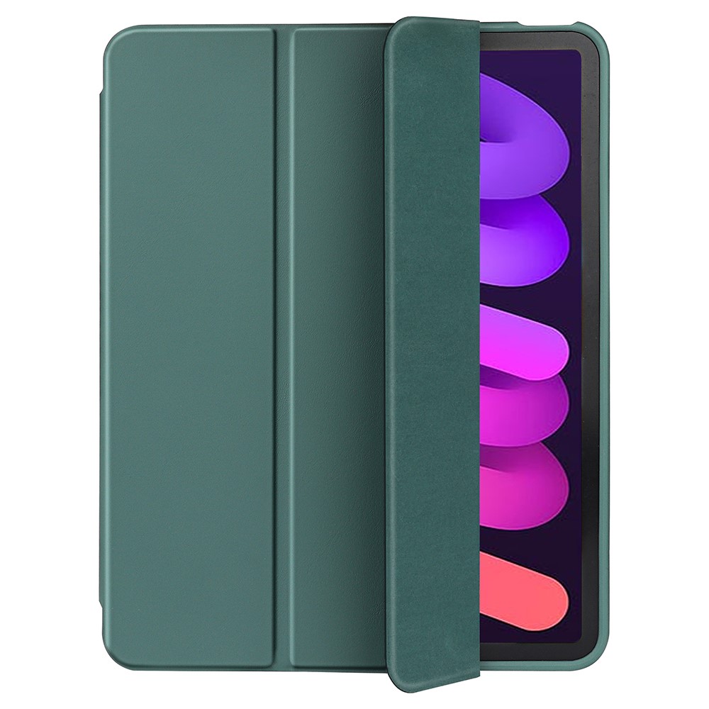  iPad Mini 2024/2021 Fodral Tri-Fold Pennhållare Forest Green