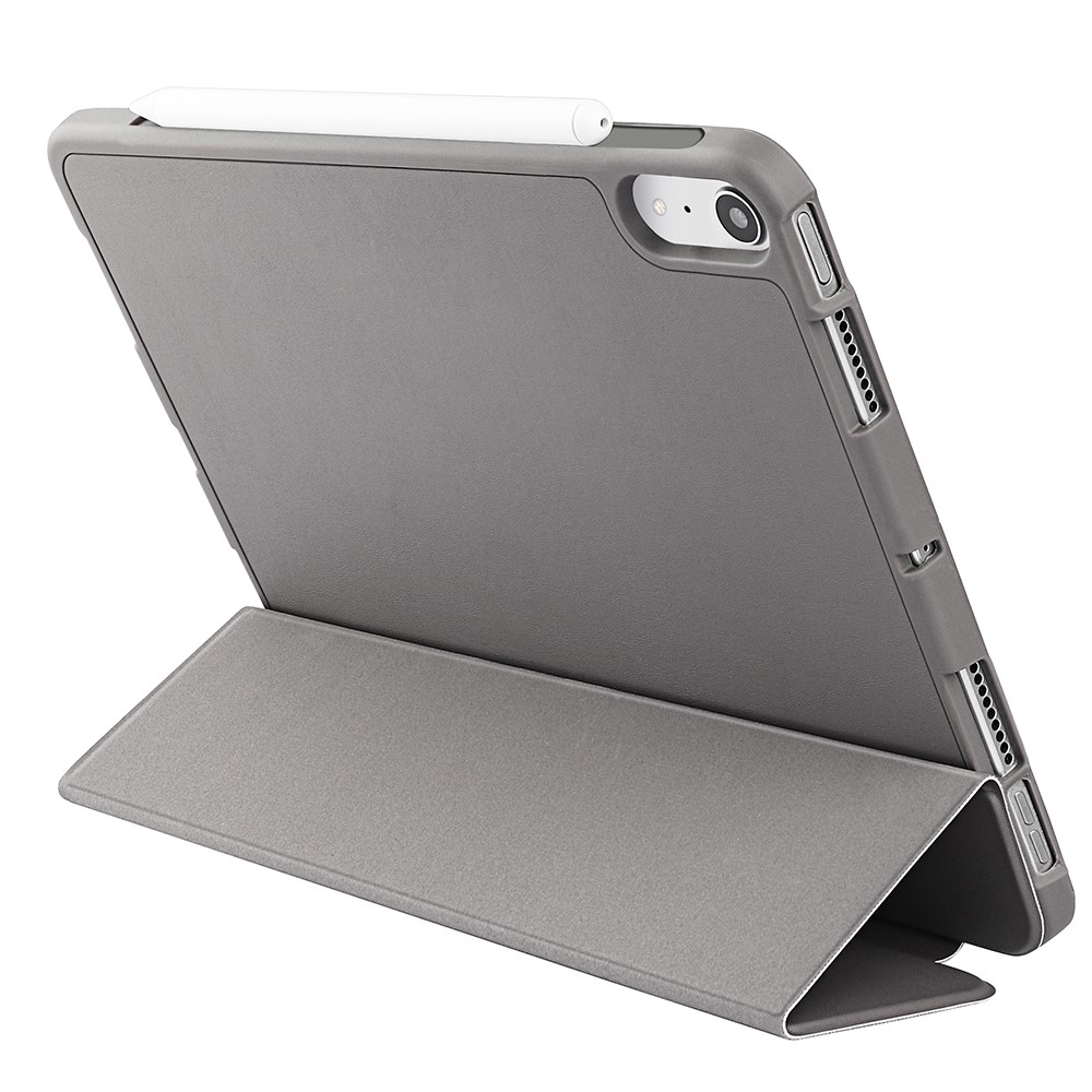  iPad Mini 2024/2021 Fodral Tri-Fold Pennhållare Grå