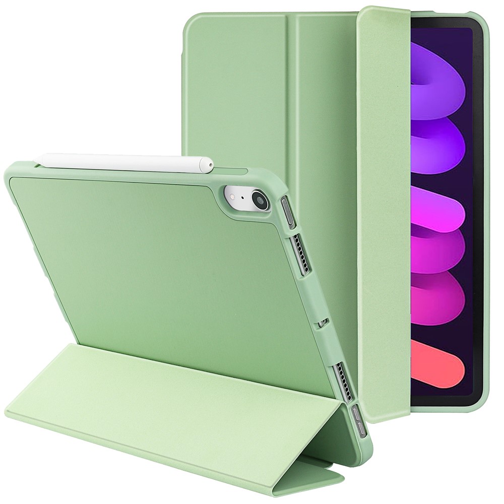  iPad Mini 2024/2021 Fodral Tri-Fold Pennhållare Grön