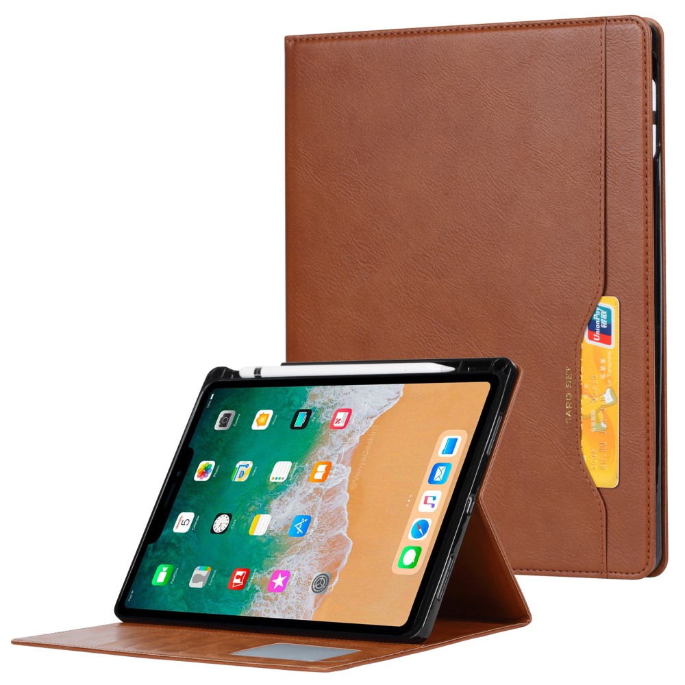  iPad Mini 2024/2021 Fodral Pennhållare Och Frontficka Brun