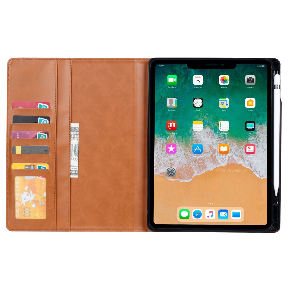  iPad Mini 2024/2021 Fodral Pennhållare Och Frontficka Svart