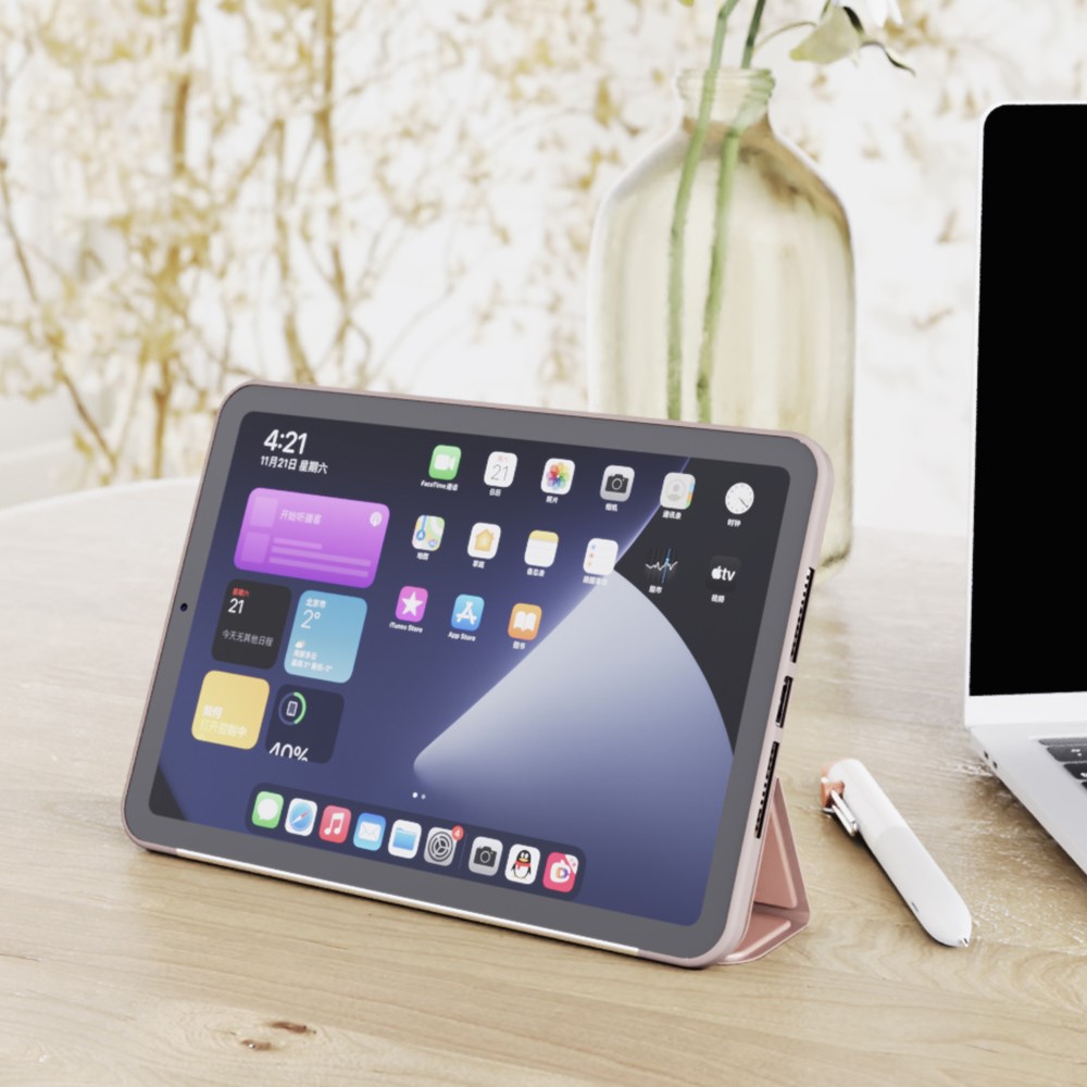  iPad Mini 2024/2021 Fodral Slim Tri-Fold Guld