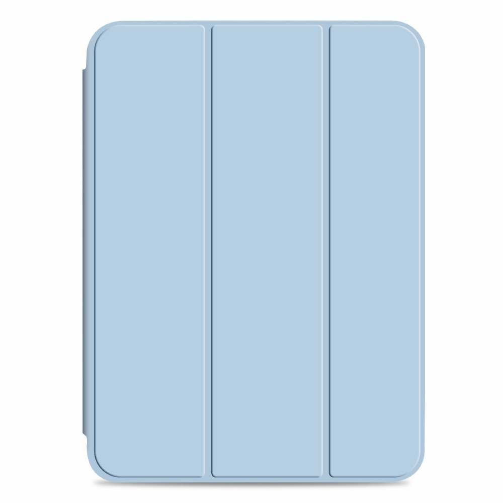  iPad Mini 2024/2021 Fodral Slim Tri-Fold Pennhållare Ljus Blå