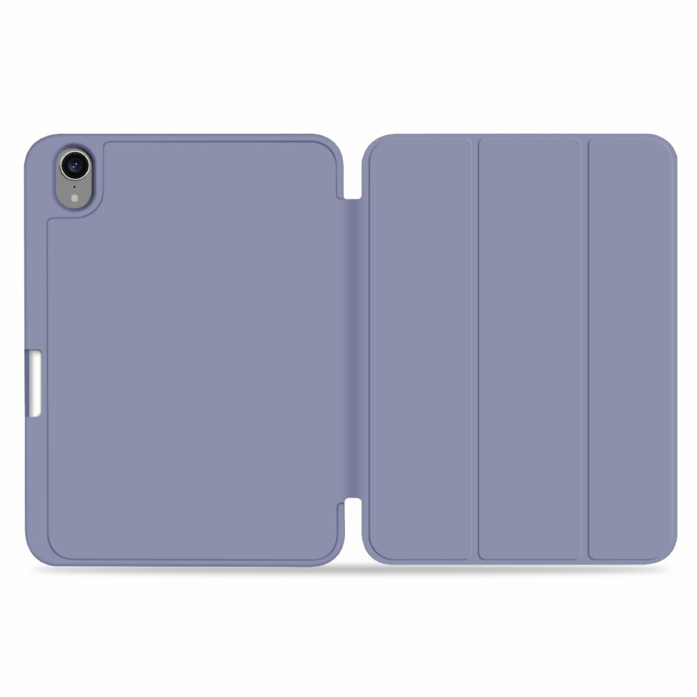  iPad Mini 2024/2021 Fodral Slim Tri-Fold Pennhållare Lila