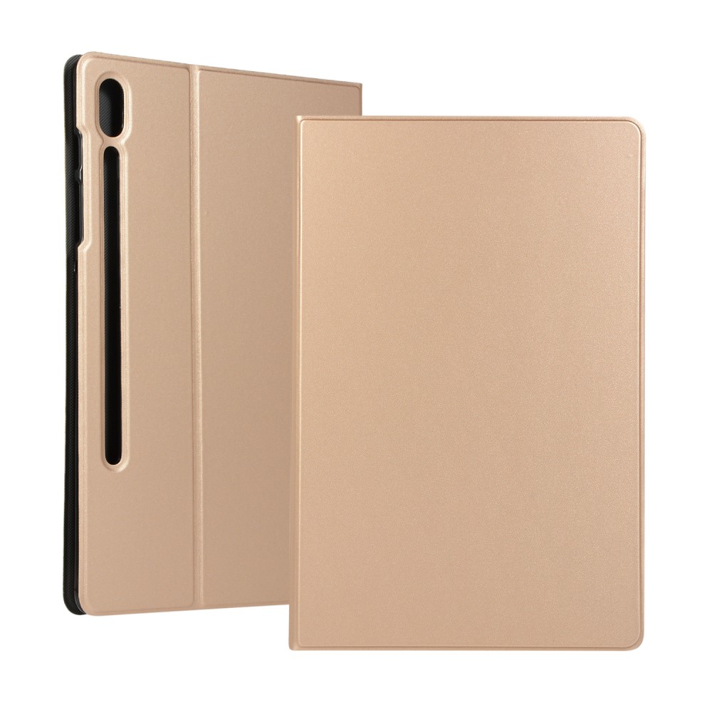  Samsung Galaxy Tab S7 Plus / Tab S8 Plus Fodral Case Stand Guld