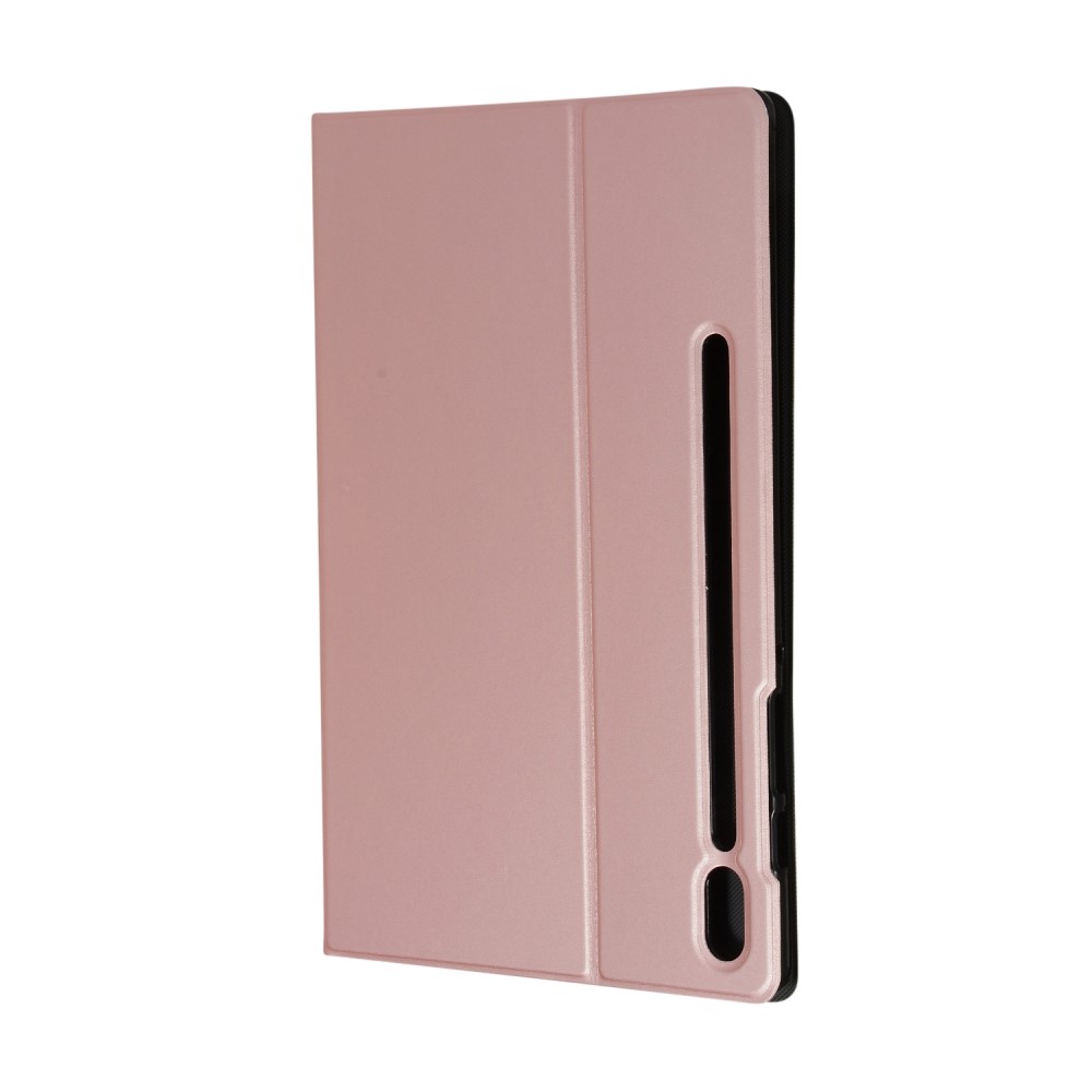  Samsung Galaxy Tab S7 Plus / Tab S8 Plus Fodral Case Stand Roséguld