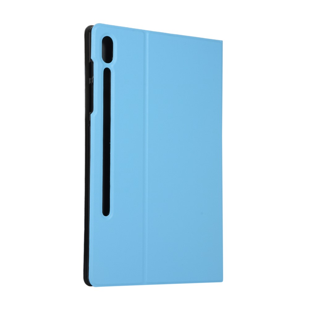  Samsung Galaxy Tab S7 Plus / Tab S8 Plus Fodral Case Stand Ljus Blå
