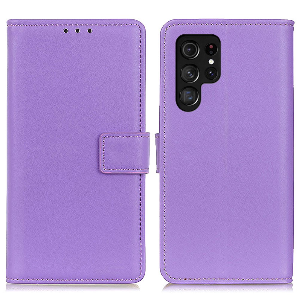 Samsung Galaxy S22 Ultra Fodral Läder Lila