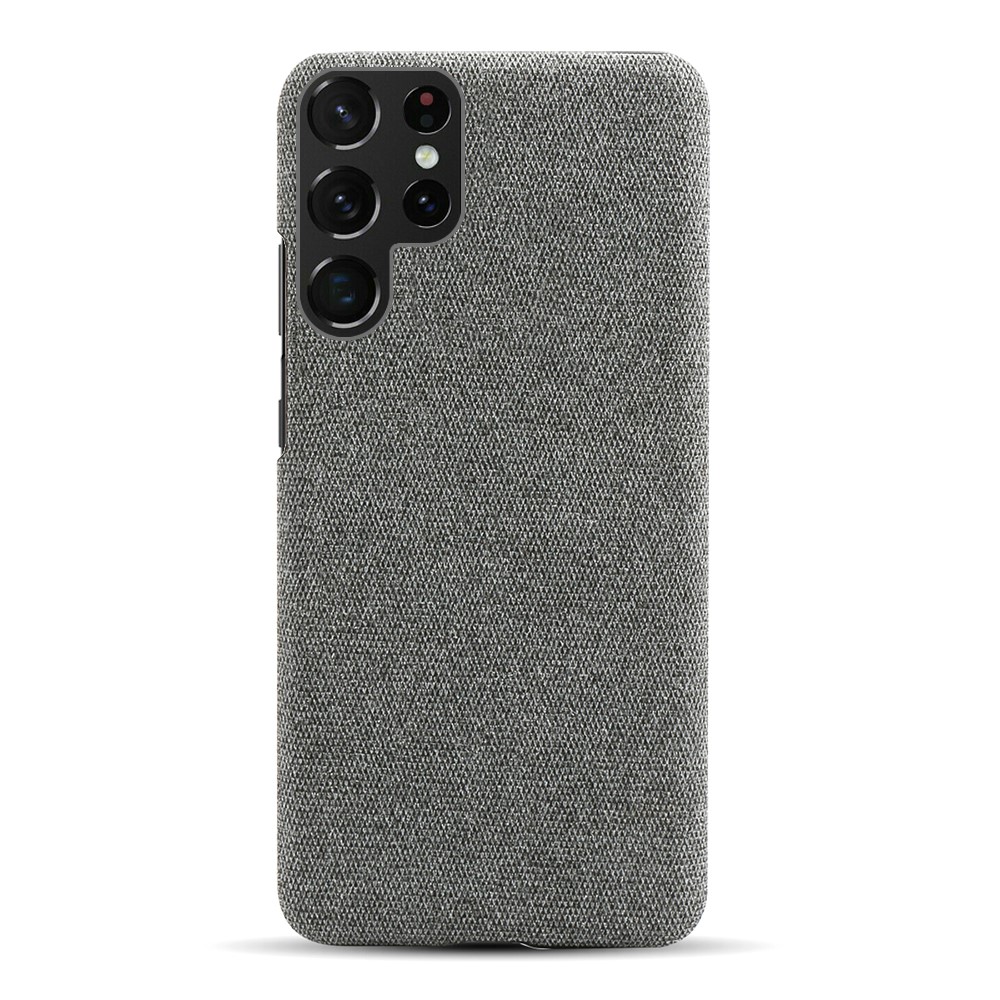 KSQ KSQ Samsung Galaxy S22 Ultra Skal Läderbelagt Grå
