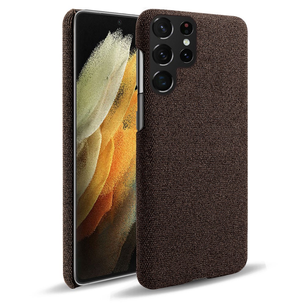 KSQ KSQ Samsung Galaxy S22 Ultra Skal Läderbelagt Brun