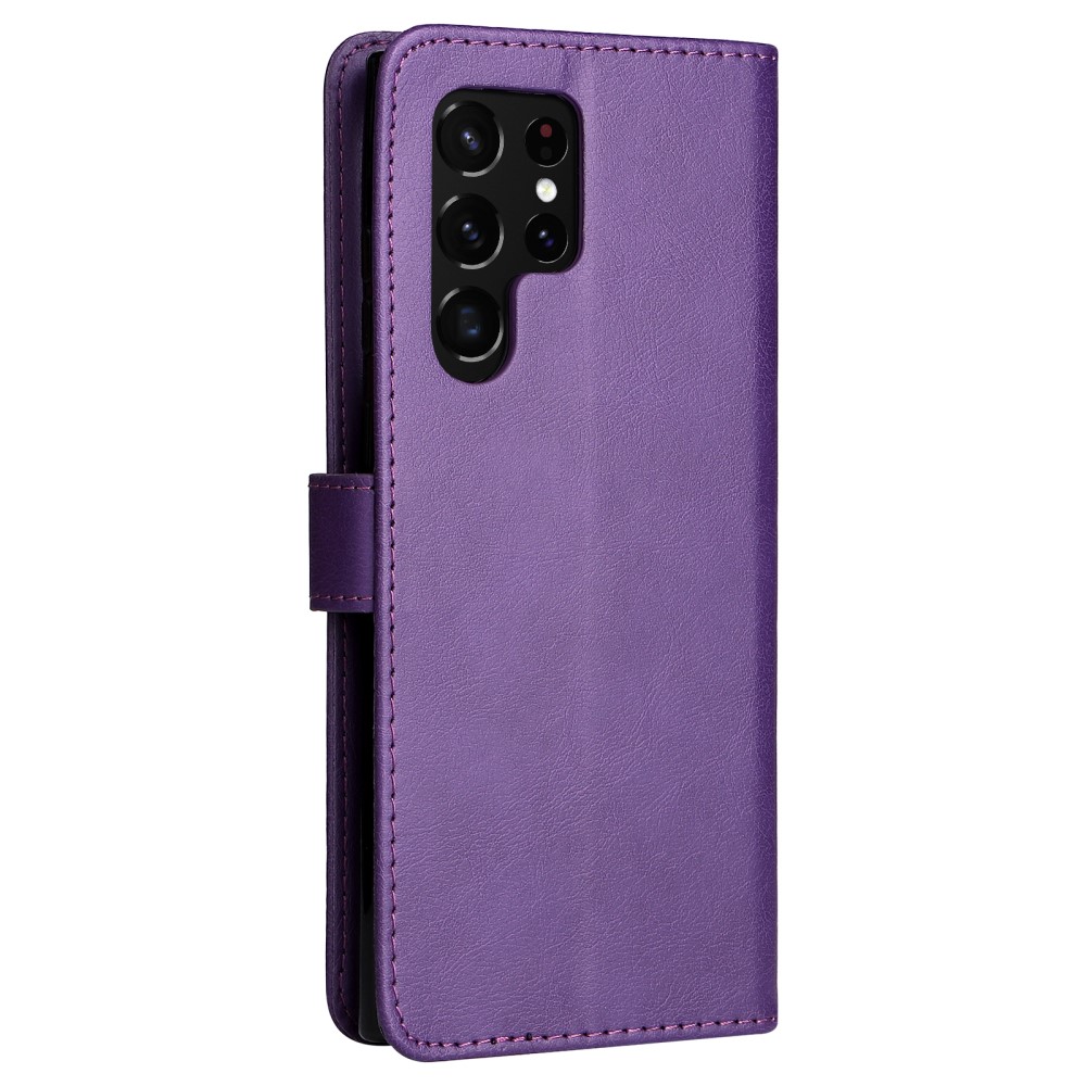  Samsung Galaxy S22 Ultra Fodral Läder Lila
