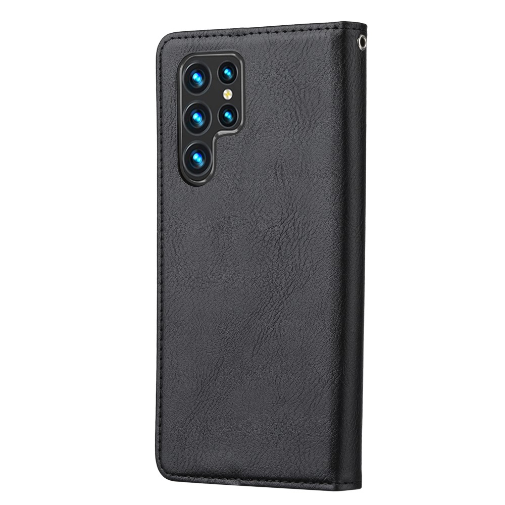  Samsung Galaxy S22 Ultra Fodral Flip Frontficka Svart