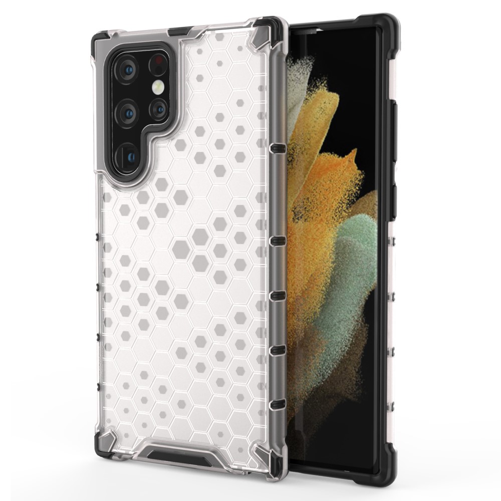  Samsung Galaxy S22 Ultra Skal Armor Honeycomb Grå