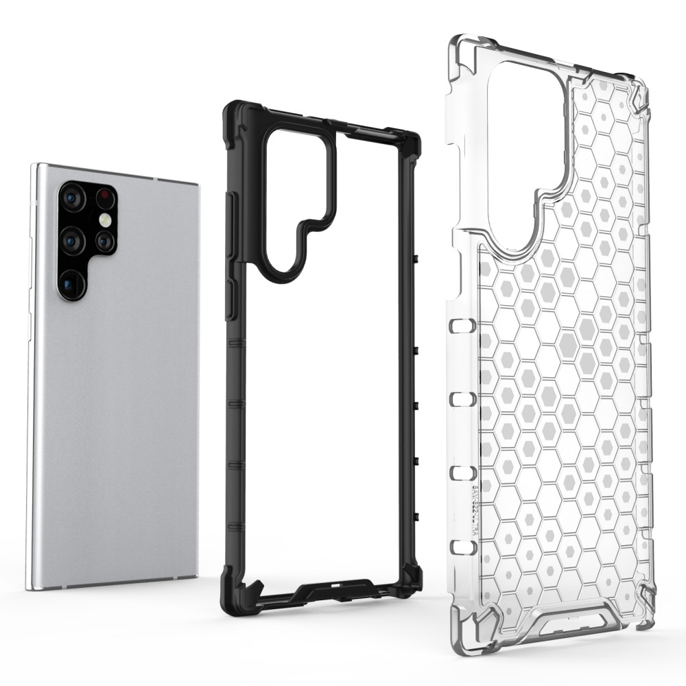  Samsung Galaxy S22 Ultra Skal Armor Honeycomb Grå