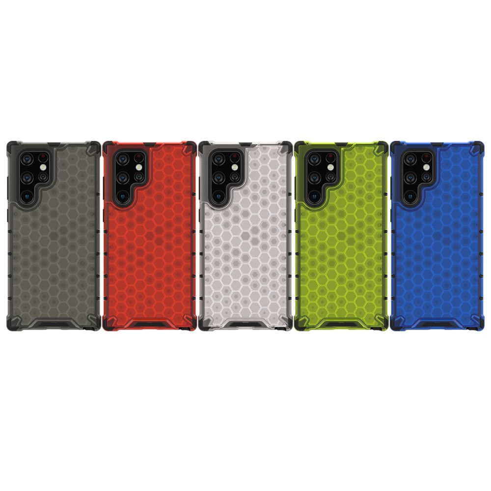  Samsung Galaxy S22 Ultra Skal Armor Honeycomb Grå