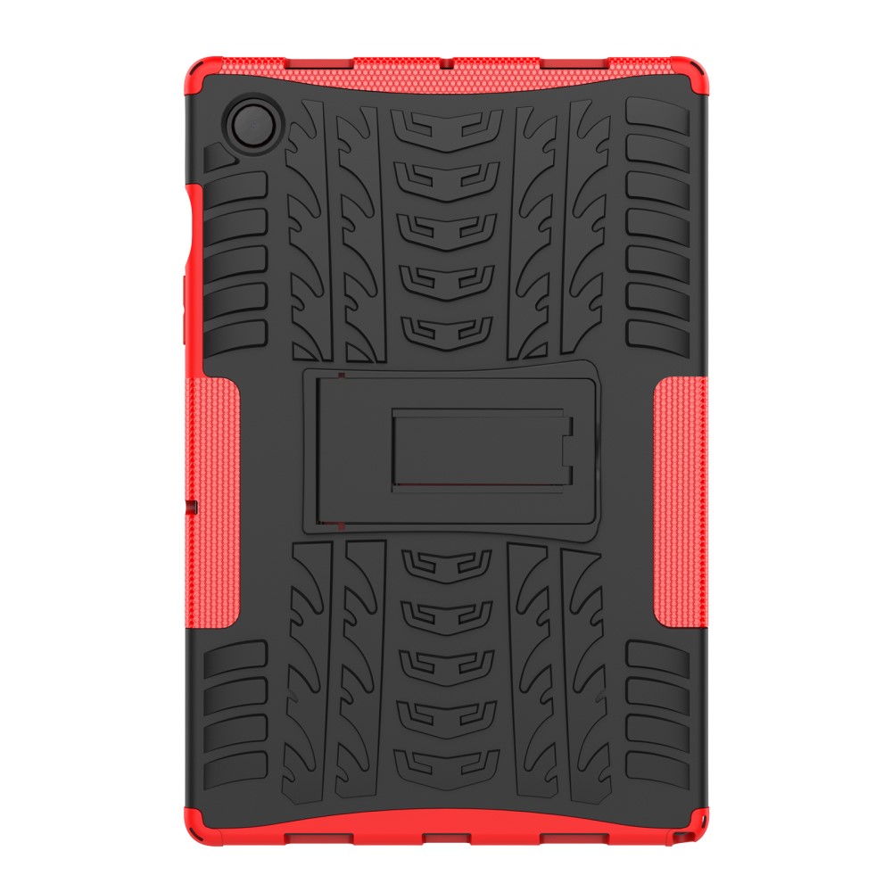  Samsung Galaxy Tab A8 10.5 (2021) Skal Rugged Kickstand Armor Röd
