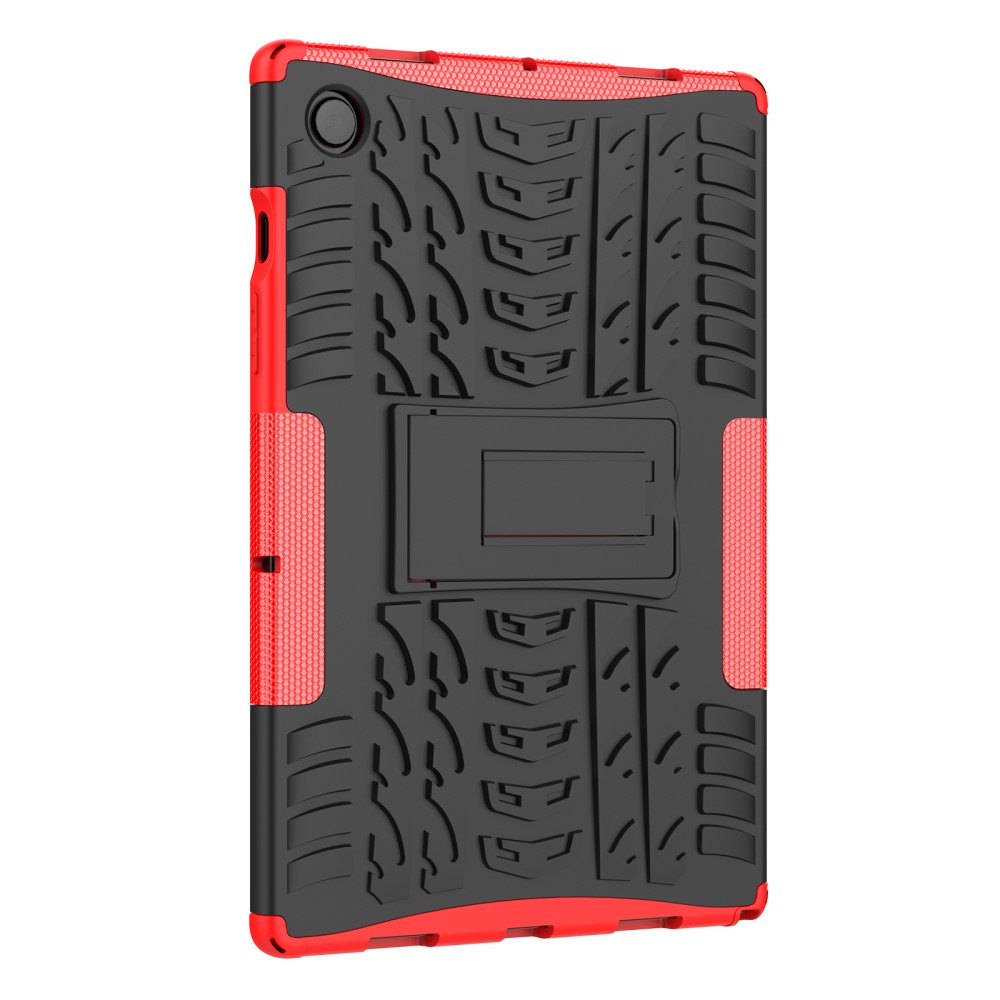  Samsung Galaxy Tab A8 10.5 (2021) Skal Rugged Kickstand Armor Röd