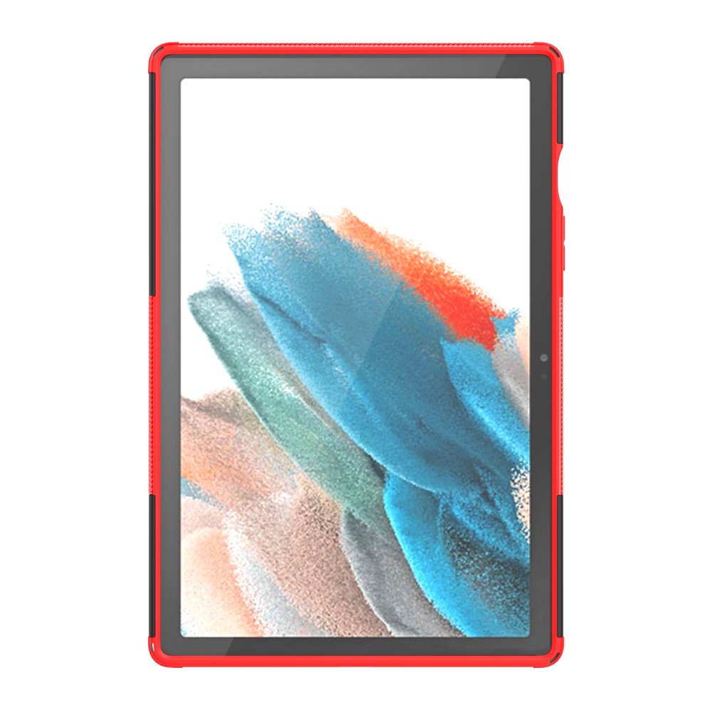  Samsung Galaxy Tab A8 10.5 (2021) Skal Rugged Kickstand Armor Röd