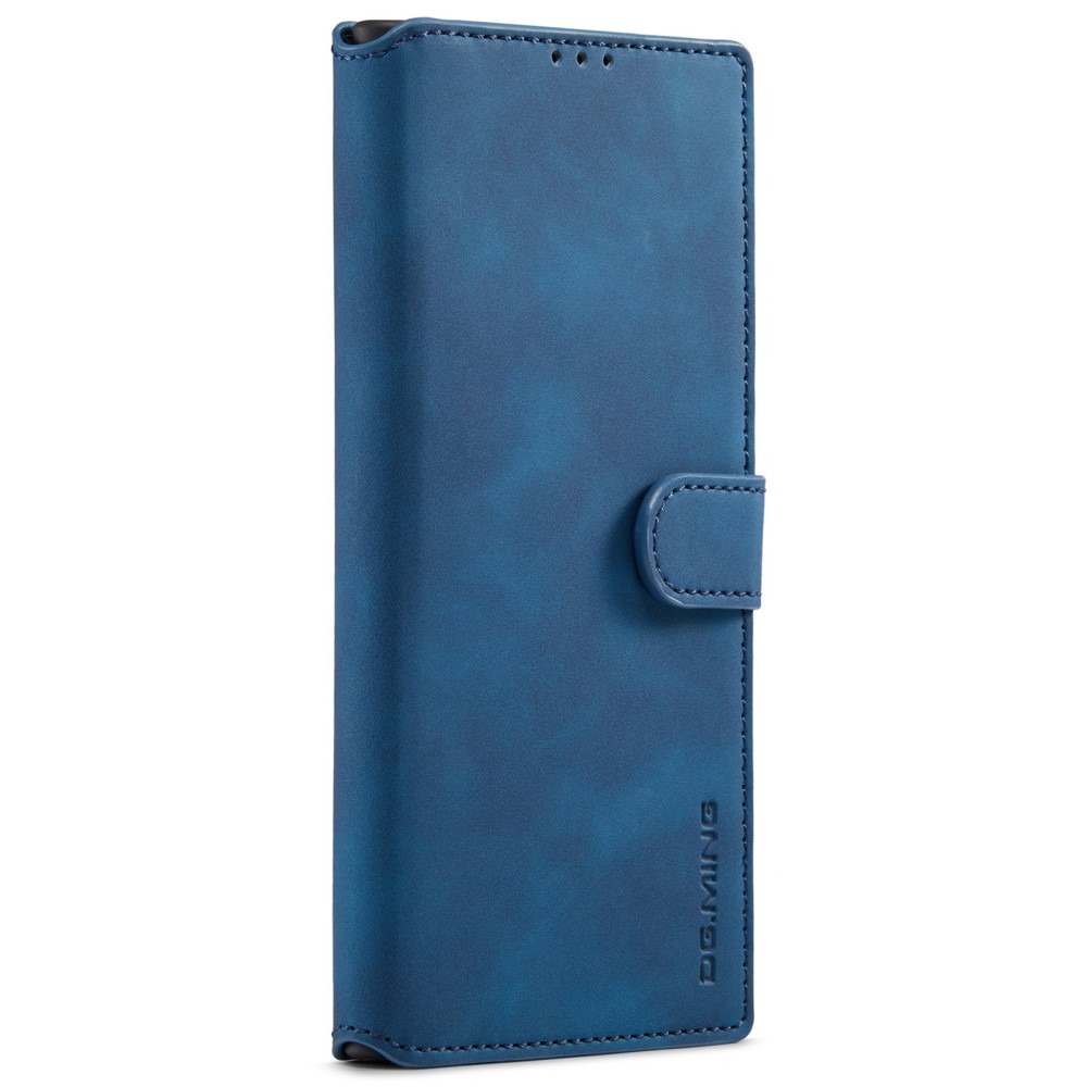DG.MING DG.MING Samsung Galaxy S22 Ultra Fodral Retro Läder Blå