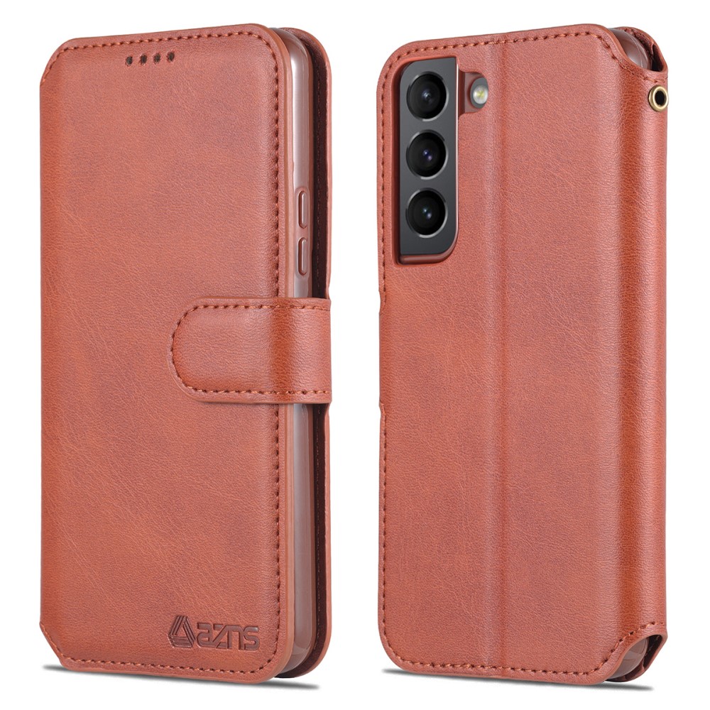AZNS AZNS Samsung Galaxy S22 Plus Fodral Läder Brun