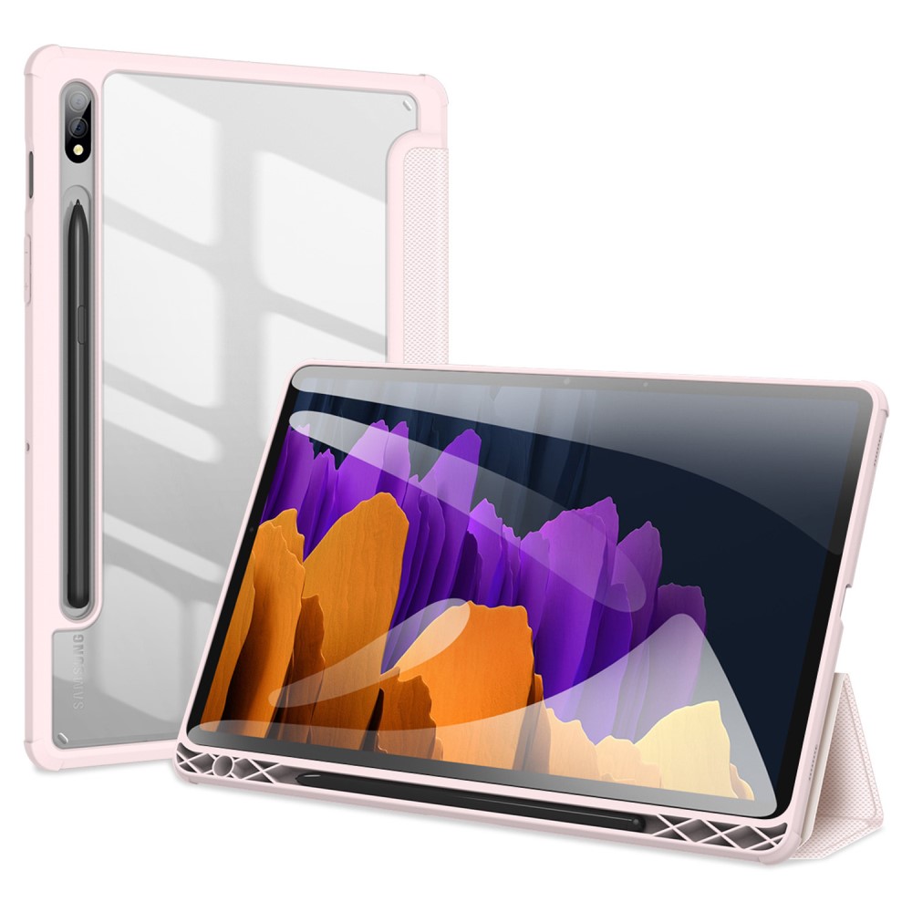 DUX DUCIS DUX DUCIS Samsung Galaxy Tab S7 / Tab S8 Fodral TOBY Pennhållare Rosa