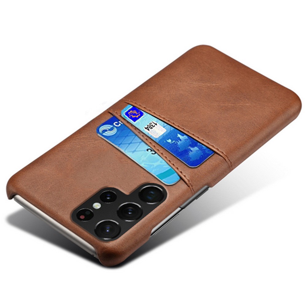  Samsung Galaxy S22 Ultra Skal Kortfack Brun