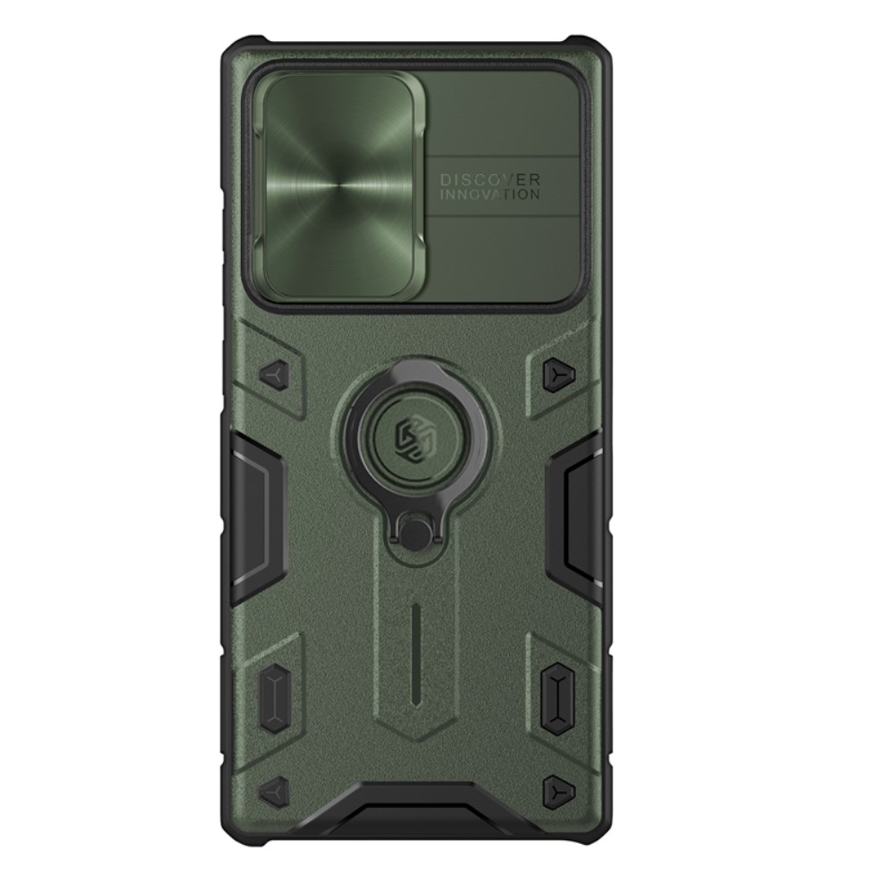 NILLKIN NILLKIN Samsung Galaxy S22 Ultra Skal CamShield Armor Ring Grön