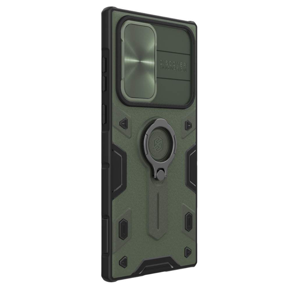 NILLKIN NILLKIN Samsung Galaxy S22 Ultra Skal CamShield Armor Ring Grön