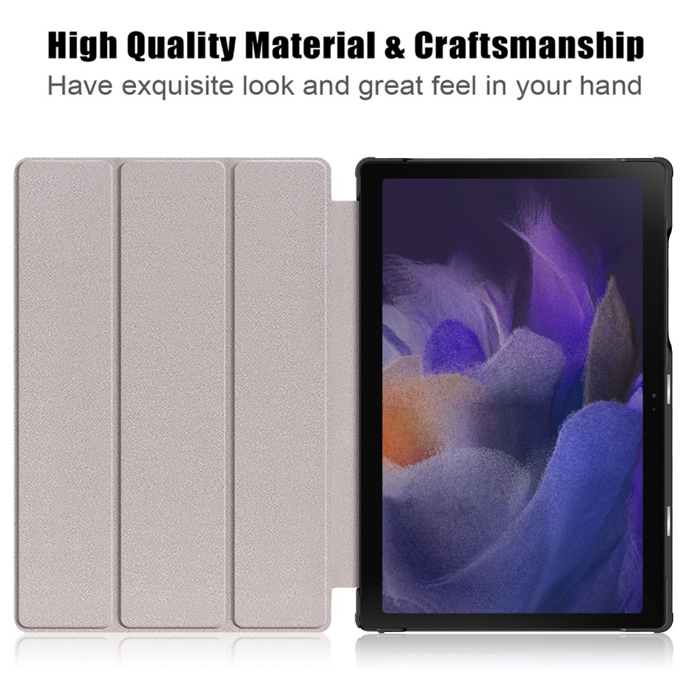  Samsung Galaxy Tab A8 10.5 (2021) Fodral Premium Tri-Fold Vinröd