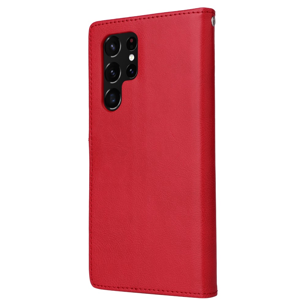  Samsung Galaxy S22 Ultra Fodral 2in1 Magnet Röd