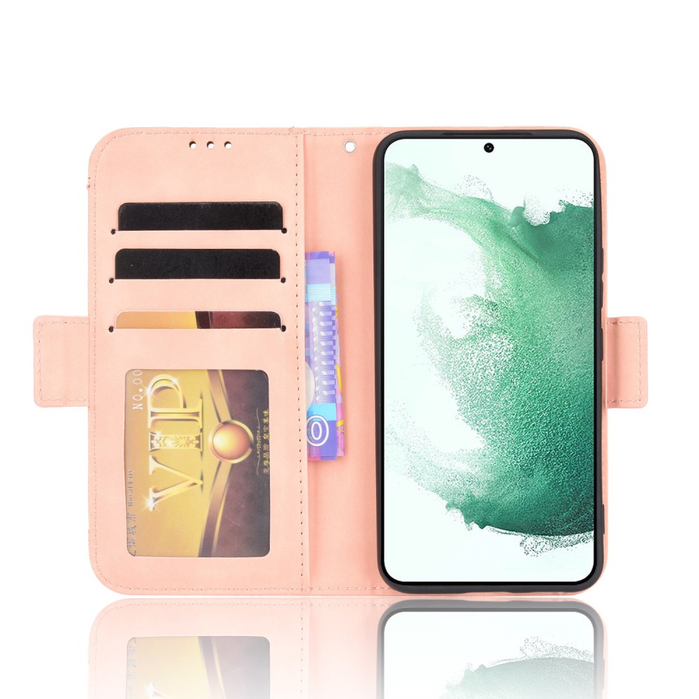  Samsung Galaxy S22 Plus Fodral Avtagbart Kortfodral Ljus Rosa