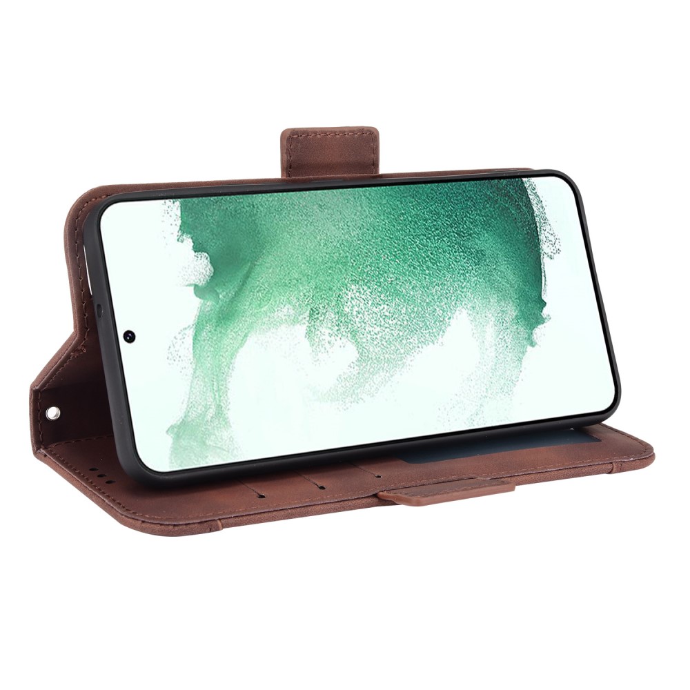  Samsung Galaxy S22 Plus Fodral Avtagbart Kortfodral Brun