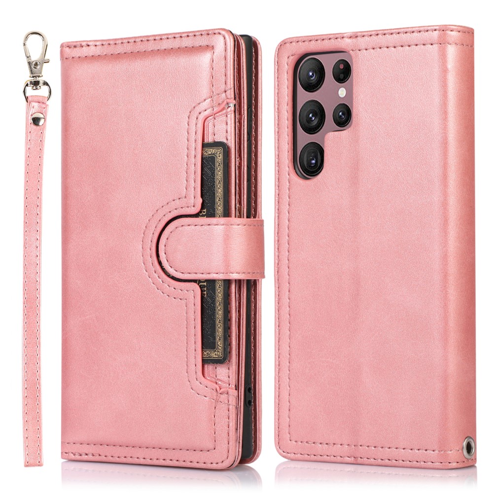  Samsung Galaxy S22 Ultra Fodral Multifunktionellt Roséguld