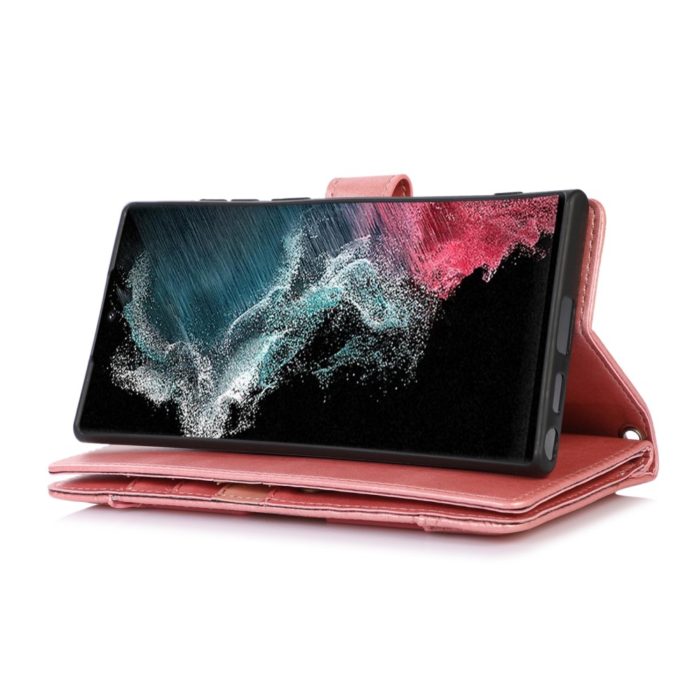  Samsung Galaxy S22 Ultra Fodral Multifunktionellt Roséguld