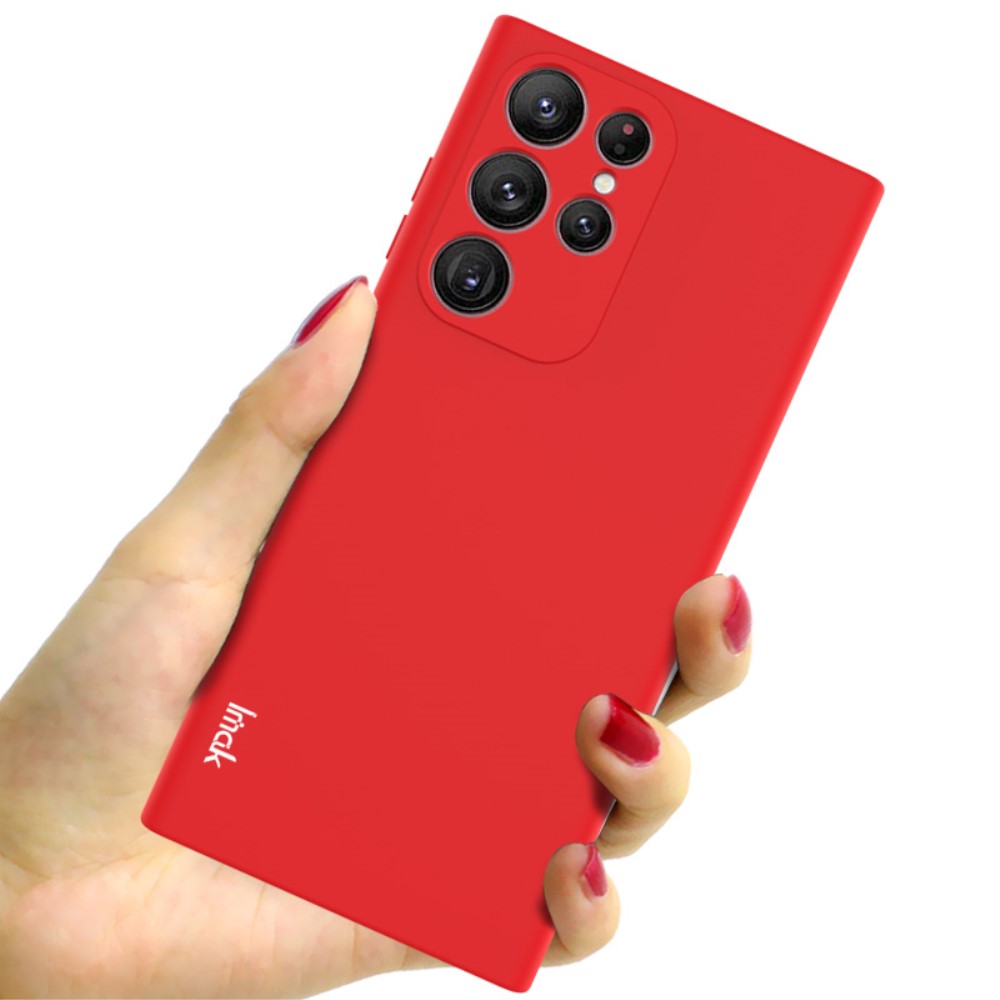 IMAK IMAK Samsung Galaxy S22 Ultra Skal Skin Touch TPU Röd