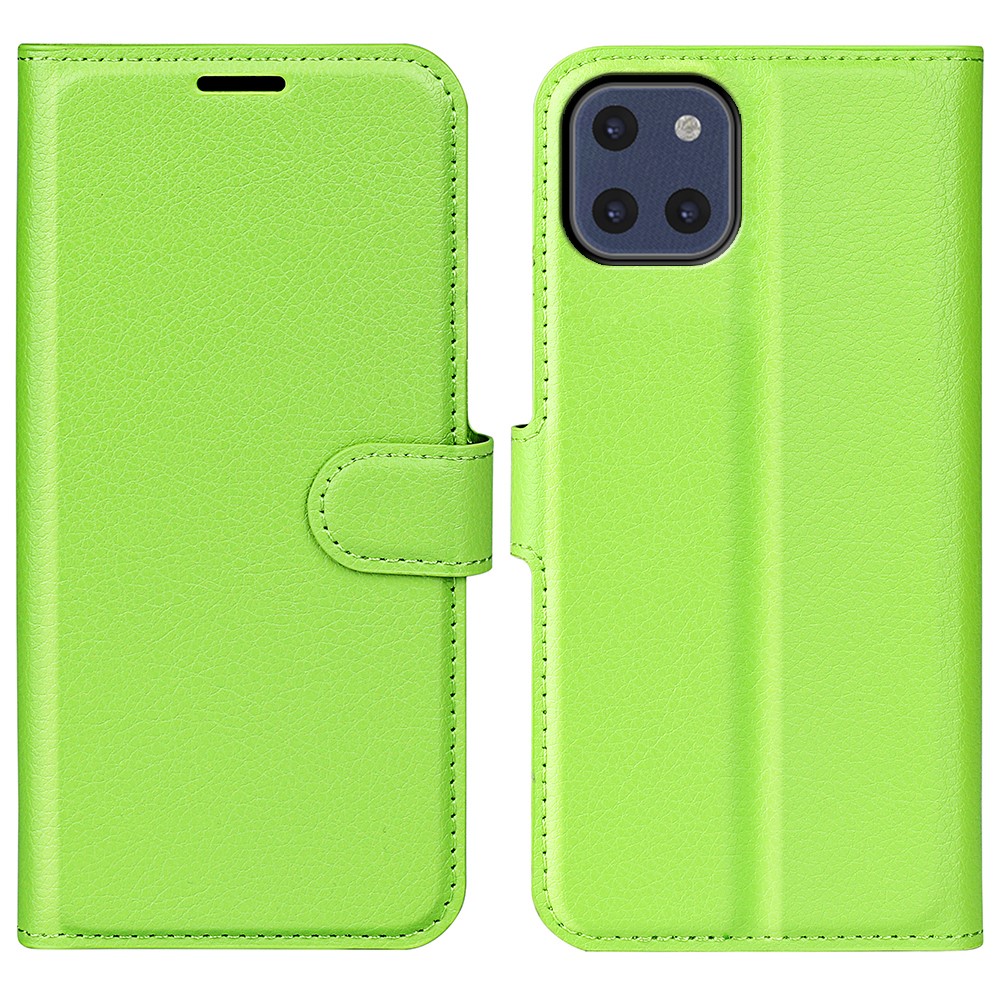  Samsung Galaxy A03 Fodral Litchi Läder Grön