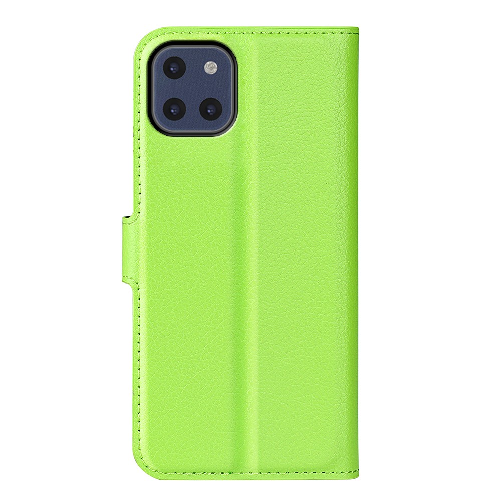 Samsung Galaxy A03 Fodral Litchi Läder Grön