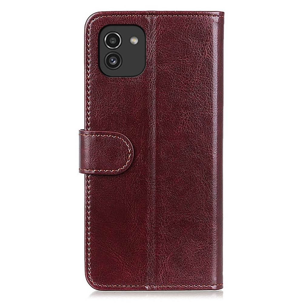  Samsung Galaxy A03 Fodral Crazy Horse Brun