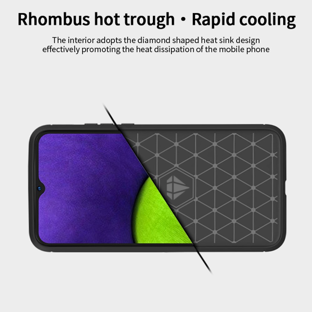 MOFI MOFI Samsung Galaxy A03 Skal Borstad Stål Textur Grå
