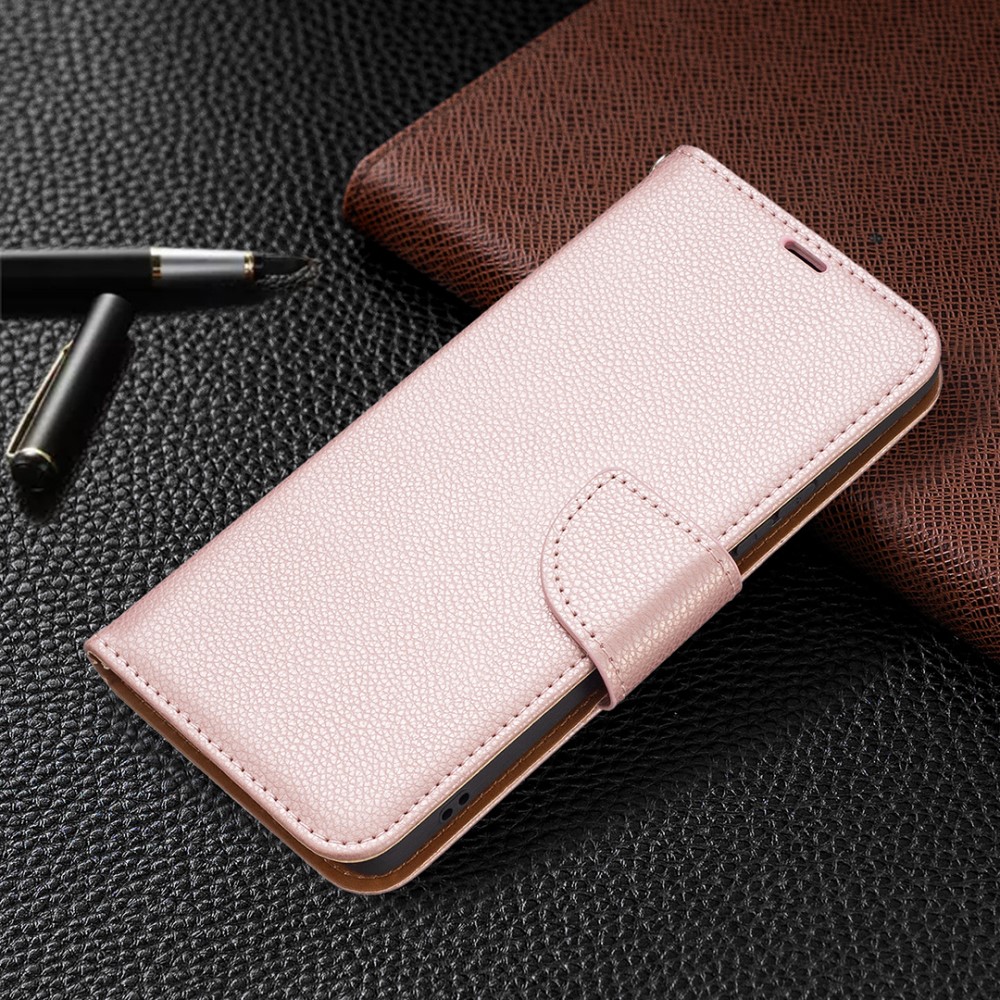  Samsung Galaxy A53 5G Fodral Litchi Shark Läder Roséguld