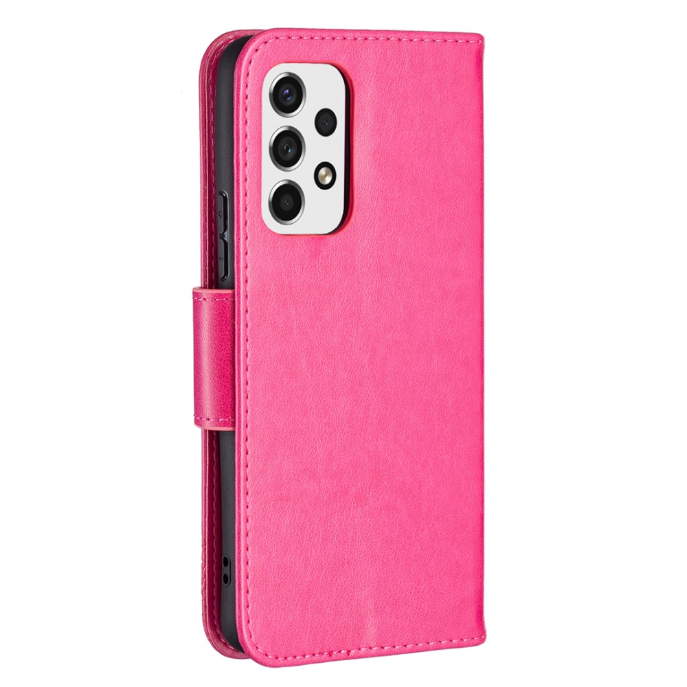 Samsung Galaxy A53 5G Fodral Tryckta Fjärilar Rosa